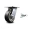 Service Caster 5 Inch Heavy Duty Rubber on Aluminum Caster with Roller Bearing and Swivel Lock SCC-35S520-RAR-BSL - alternate 1